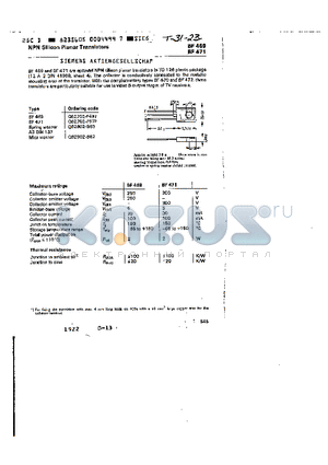 Q62702-F497 datasheet - NPN SILICON PLANAR TRANSISTORS