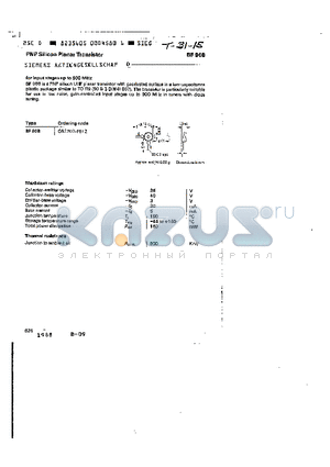 Q62702-F612 datasheet - PNP SILICON PLANAR TRANSISTOR