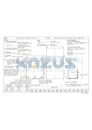 NBB-10245 datasheet - NON-METALLIC ENCLOSURE (STYLE B)