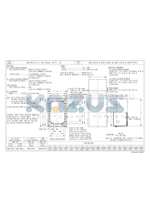 NBB-10263 datasheet - NON-METALLIC ENCLOSURE (STYLE B)