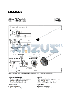 Q62702-P9 datasheet - Silicon-PIN-Photodiode