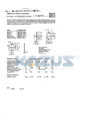 Q62702-U296 datasheet - NPN SILICON POWER TRANSISTOR