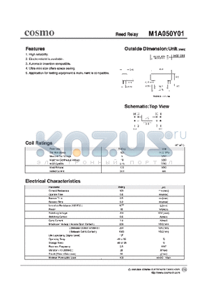 M1A050Y01 datasheet - REED RELAY