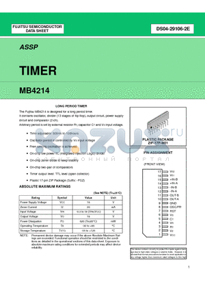 MB4214 datasheet - TIMER