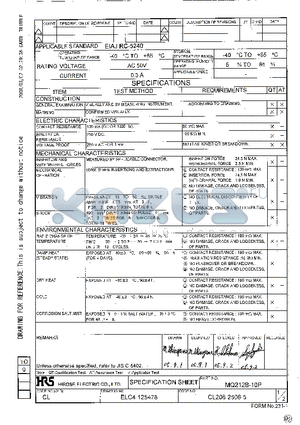 MQ212B-10P datasheet - PER RELL: 1500 PIECES