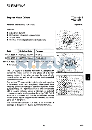 Q67000-A8208 datasheet - STEPPER MOTOR DRIVERS