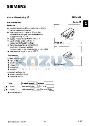 Q67000-A8267 datasheet - CURRENT MONITORING IC