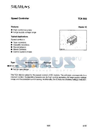 Q67000-A983 datasheet - SPEED CONTROLLER