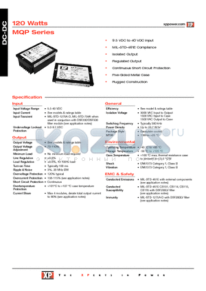 MQP12028S12 datasheet - DC-DC Power Supplies