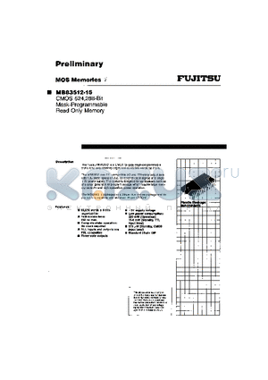 MB83512-15 datasheet - MOS MEMORIES