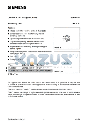 Q67100-A8310 datasheet - Dimmer IC for Halogen Lamps