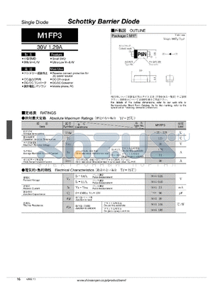 M1FP3_10 datasheet - Schottky Barrier Diode