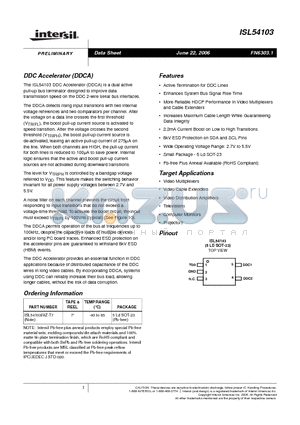 ISL54103IHZ-T7 datasheet - DDC Accelerator (DDCA)