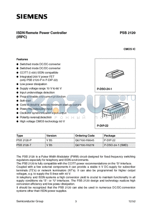 Q67100-H8645 datasheet - ISDN Remote Power Controller