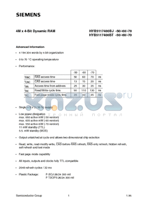 Q67100-Q1086 datasheet - 4M x 4-Bit Dynamic RAM