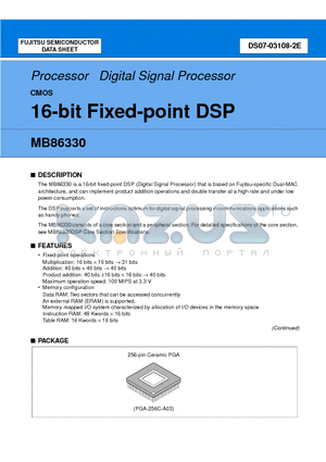 MB86330CR-ES datasheet - 16-bit Fixed-point DSP