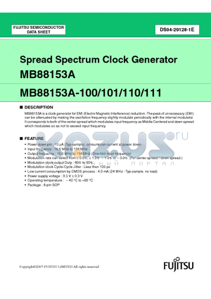 MB88153A-100 datasheet - Spread Spectrum Clock Generator
