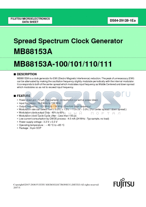 MB88153APNF-G-101-JNERE1 datasheet - Spread Spectrum Clock Generator