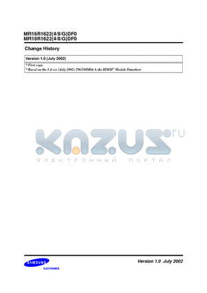 MR16R16228DF0 datasheet - Key Timing Parameters