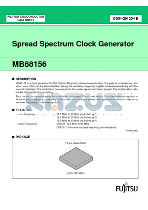 MB88156PV-G-000-ERE1 datasheet - Spread Spectrum Clock Generator