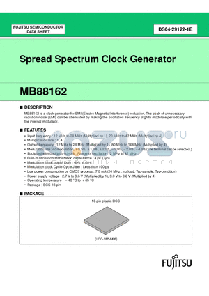 MB88162 datasheet - Spread Spectrum Clock Generator