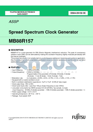 MB88R157PNF-G-JN-EFE1 datasheet - Spread Spectrum Clock Generator