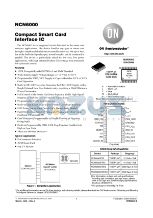 NCN6000DTB datasheet - Compact Smart Card Interface IC