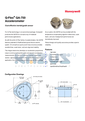 QA-750 datasheet - Cost-effective inertial-grade sensor