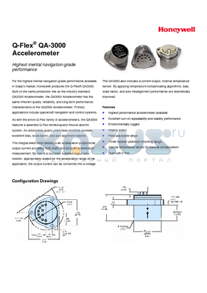 QA3000-010 datasheet - Highest inertial navigation-grade performance