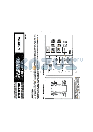 MB89251A datasheet - SERIAL DATA TRANSMITTER / RECEIVER