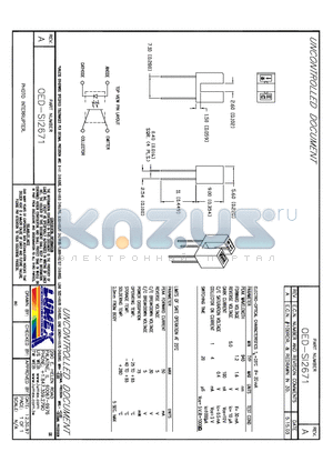 OED-SI2671 datasheet - PHOTO INTERRUPTER