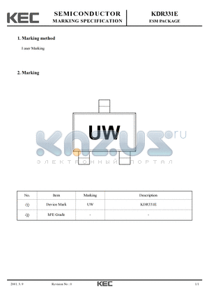 KDR331E_01 datasheet - ESM PACKAGE