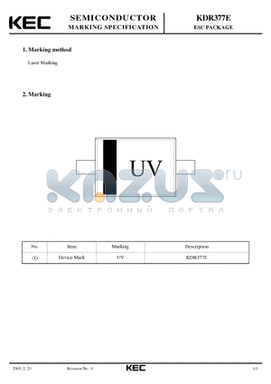 KDR377E datasheet - ESC PACKAGE