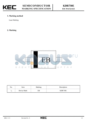 KDR730E datasheet - ESC PACKAGE