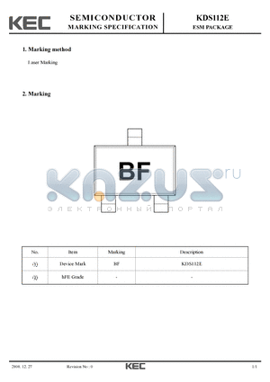 KDS112E datasheet - ESM PACKAGE