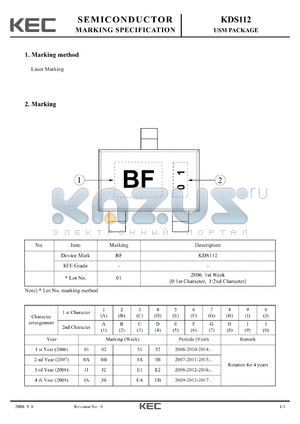 KDS112_08 datasheet - USM PACKAGE