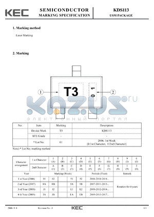 KDS113_08 datasheet - USM PACKAGE