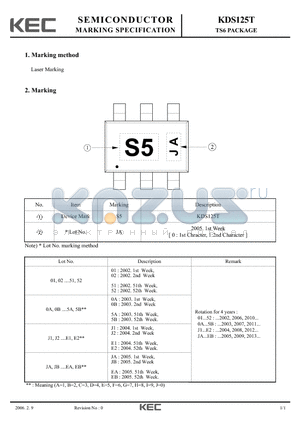 KDS125T datasheet - TS6 PACKAGE