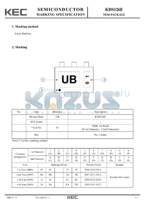 KDS126E datasheet - TES6 PACKAGE