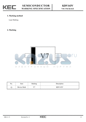 KDV143V datasheet - VSC PACKAGE