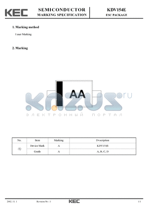 KDV154E datasheet - ESC PACKAGE