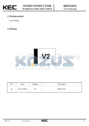 KDV214VA datasheet - VSC PACKAGE