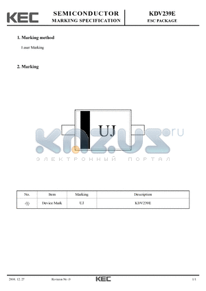 KDV239E datasheet - ESC PACKAGE