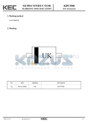 KDV350E_0012 datasheet - ESC PACKAGE