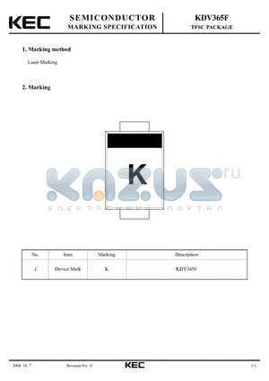 KDV365F datasheet - TFSC PACKAGE