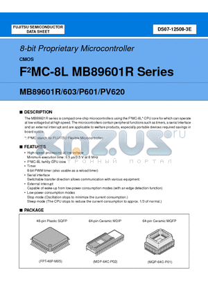 MB89PV620 datasheet - 8-bit Proprietary Microcontroller