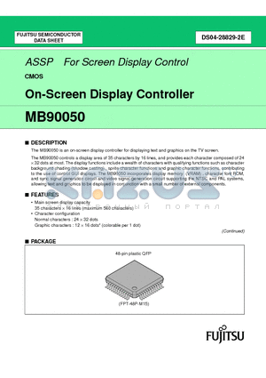 MB90050 datasheet - On-Screen Display Controller