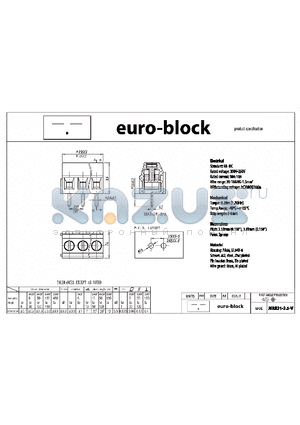 MRB31-3.5-V datasheet - Standard : UL - IEC 300V - 250V 10A - 10A