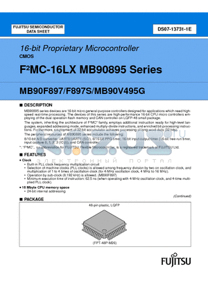 MB90895 datasheet - 16-bit Proprietary Microcontroller