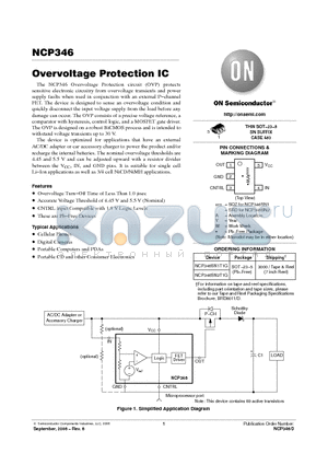 NCP346 datasheet - Overvoltage Protection IC